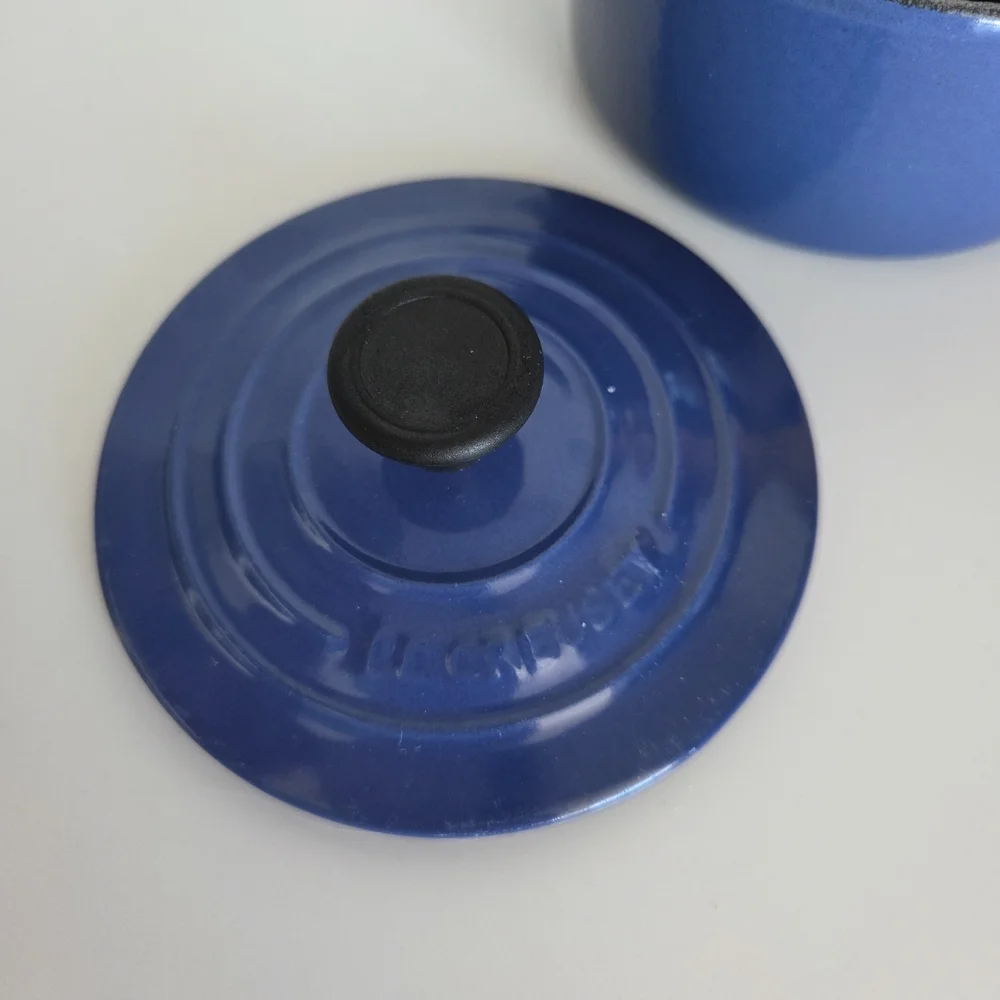 Le CREUSET Blue Cast Iron Mini Cocotte - Picture 4 of 6